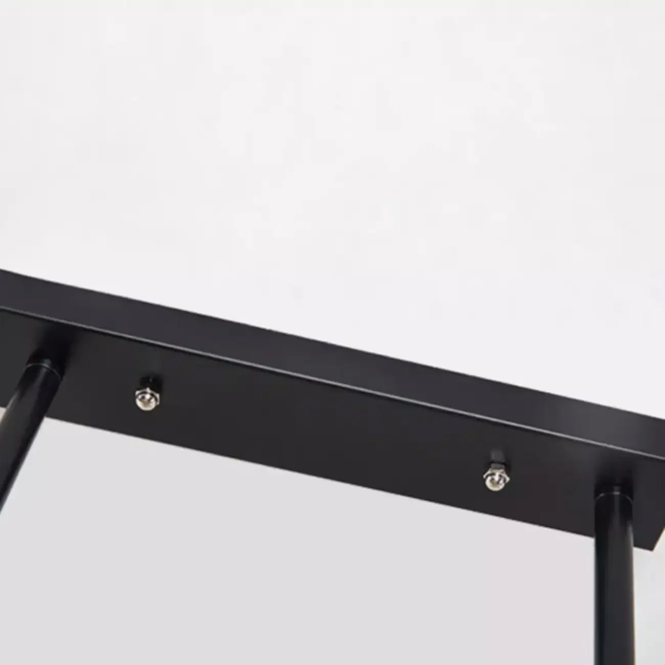 Industrial Rectangle Black 4-Light Kitchen Island Light