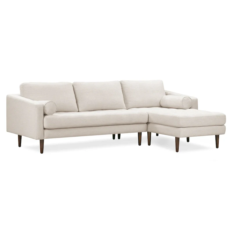 104.5 Fabric right-side sectional sofa