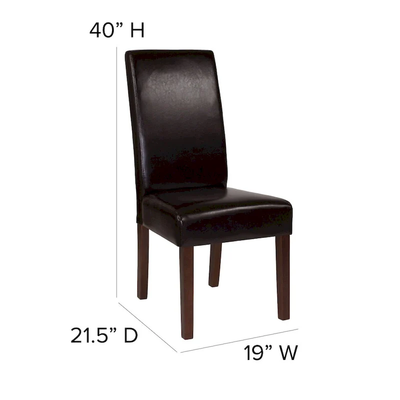 Upholstered Wood Parsons Chair (Set of 2) - 19W x 21.5D x 40H