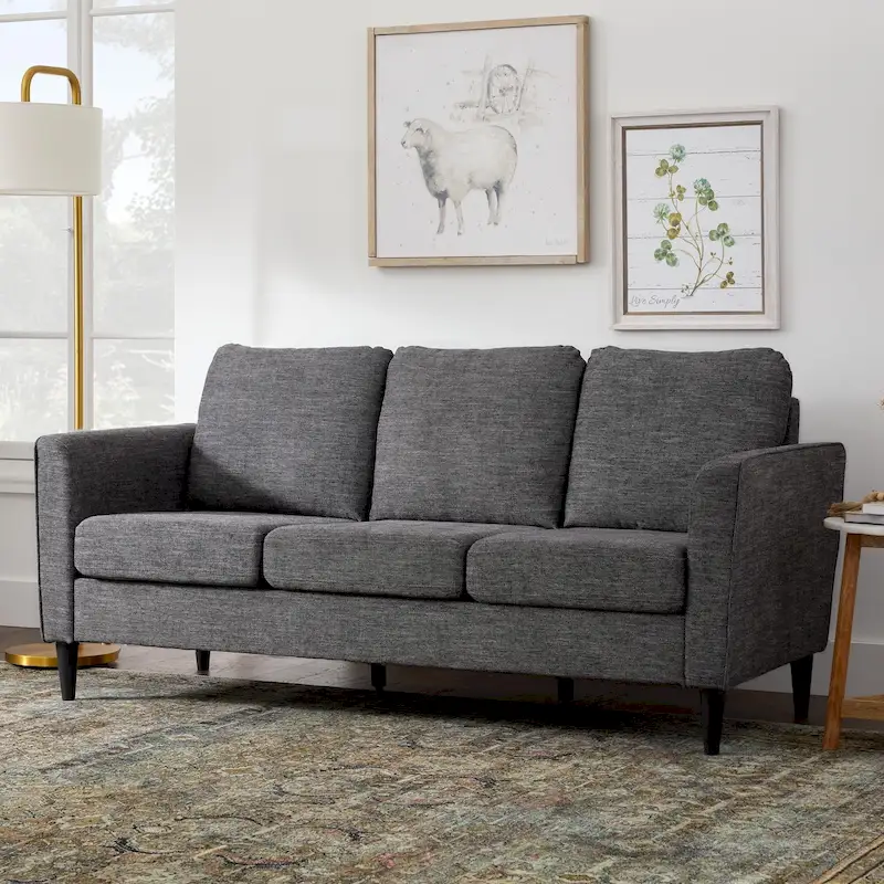 Brookside Clara 73 Upholstered Curved Arm Sofa