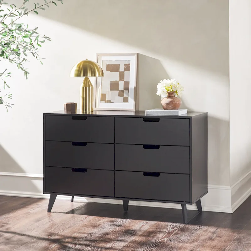 Middlebrook Designs Hans 6 Drawer Dresser with Cut Out Handles