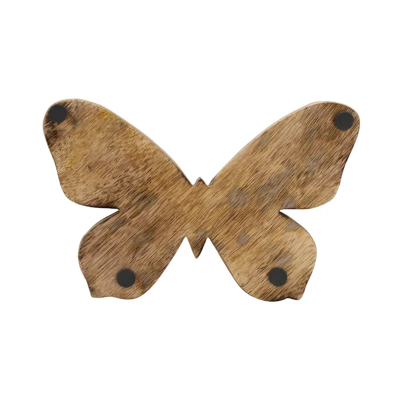 Sagebrook Home Wooden Butterfly Statue
