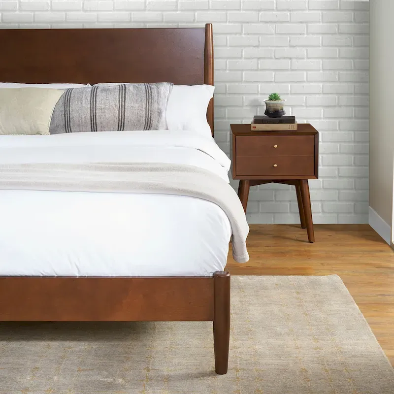 Crosley Landon King Bedset In Mahogany