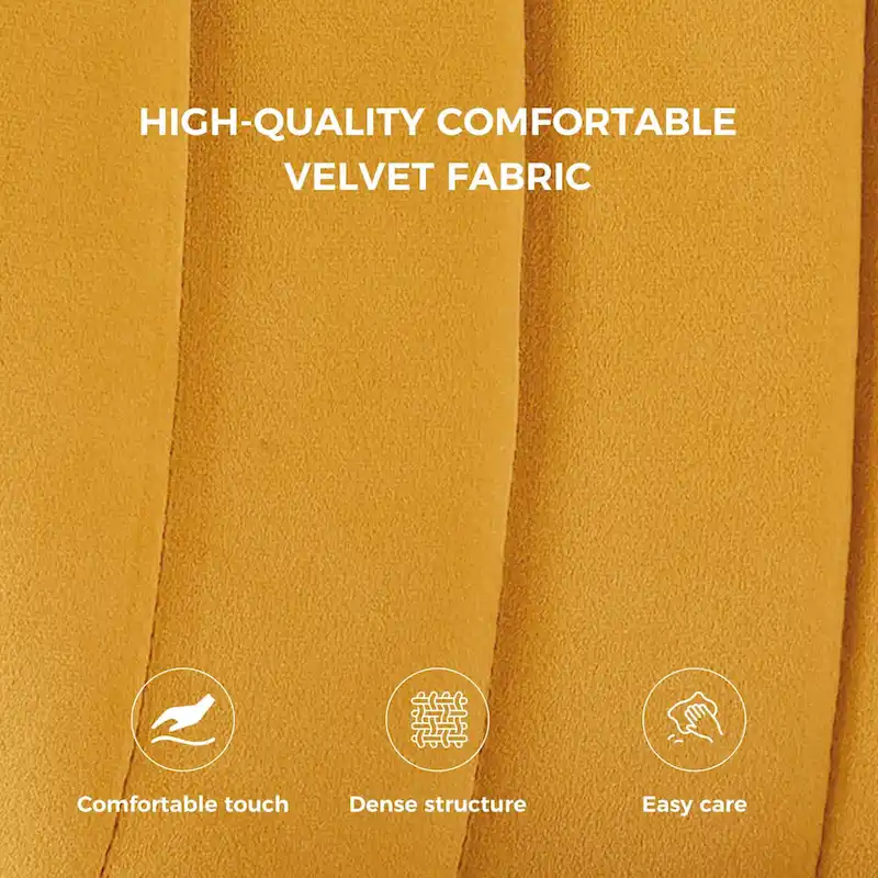 Velvet Upholstered Tufted Back Dining Chair – Multiple Colors, Single Seat