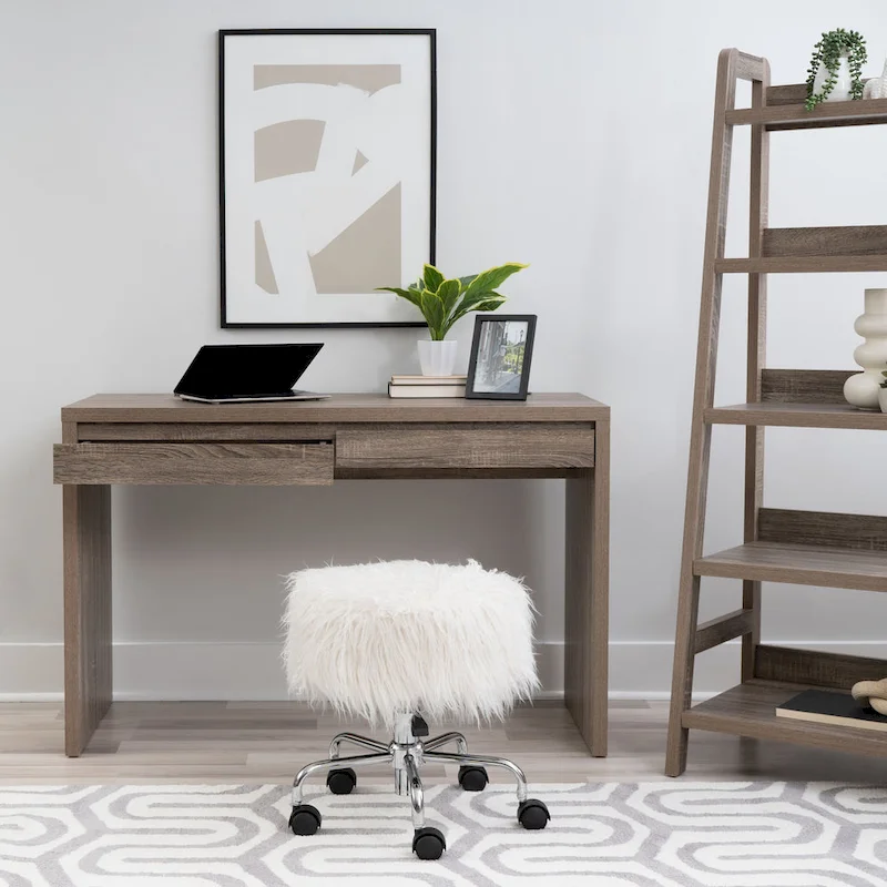 Mission Grey Two Drawer Desk