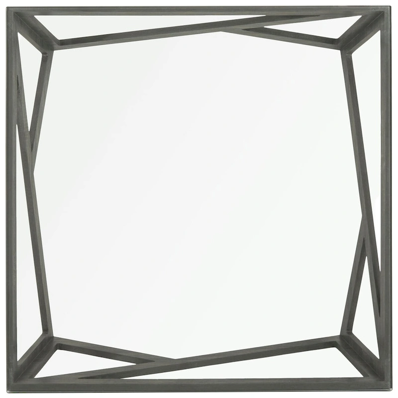 SAFAVIEH Annmarie Mid-Century Glass Top Coffee Table - 33.5 x 33.5 x 14.5 - 34Wx34Dx15H