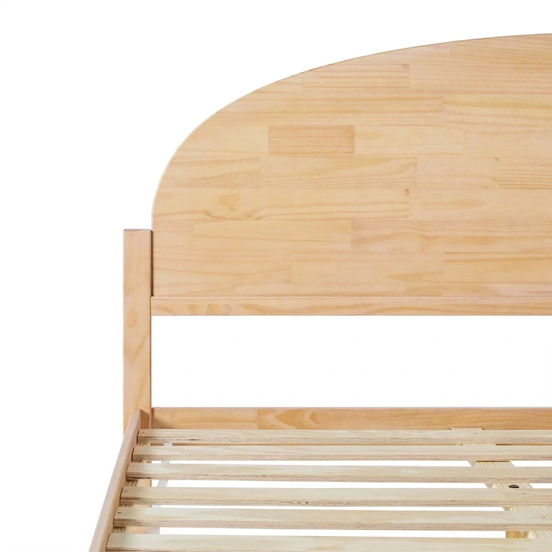 Middlebrook Designs Arched Headboard Solid Pine King Bed