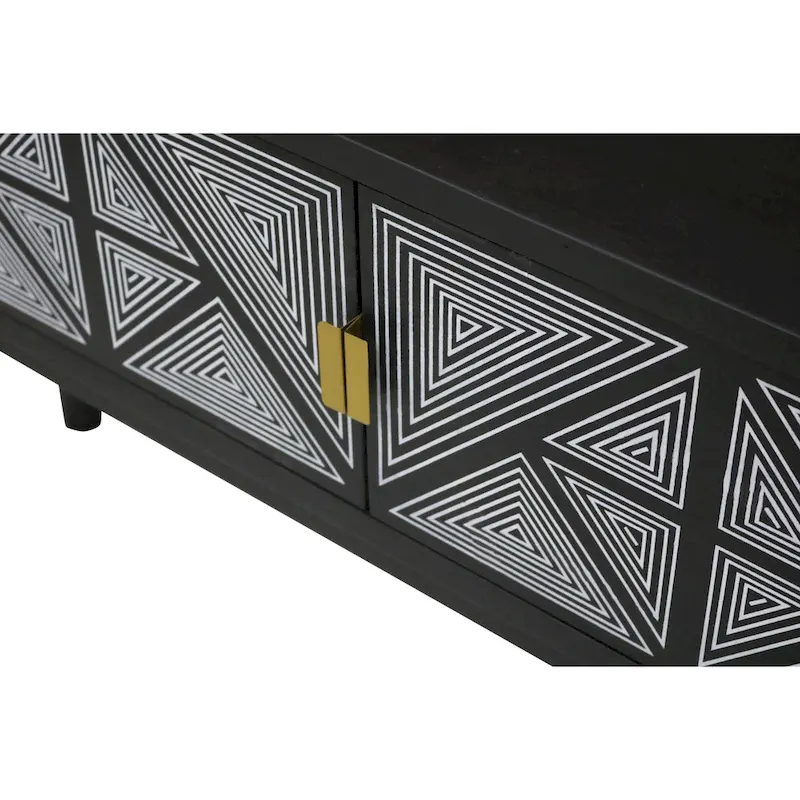 Bidi Mid-Century Modern 56-inch Wood 2-Open Shelf TV Stand by Furniture of America