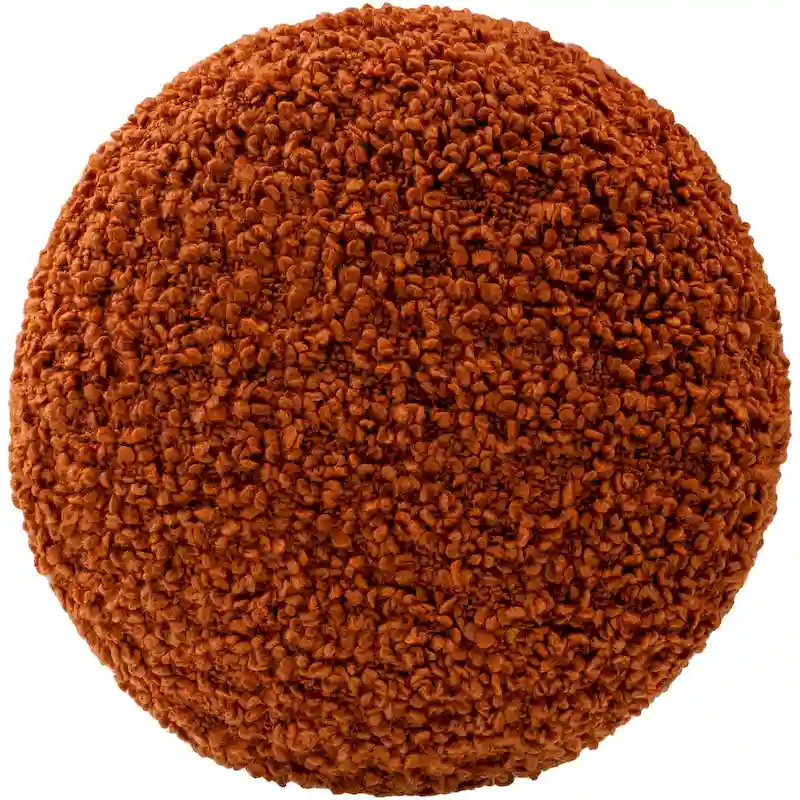 Mohave Shaggy Boucle 18-inch Tall Polyester Pouf