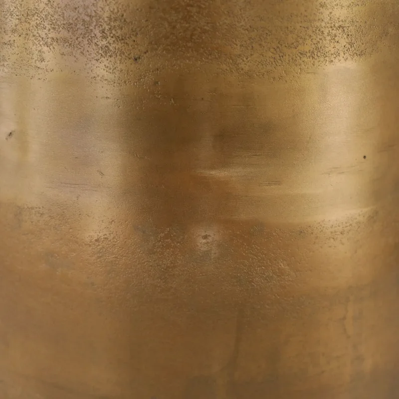 Galena 40 Wide Cast Aluminum Dining Table, Gold