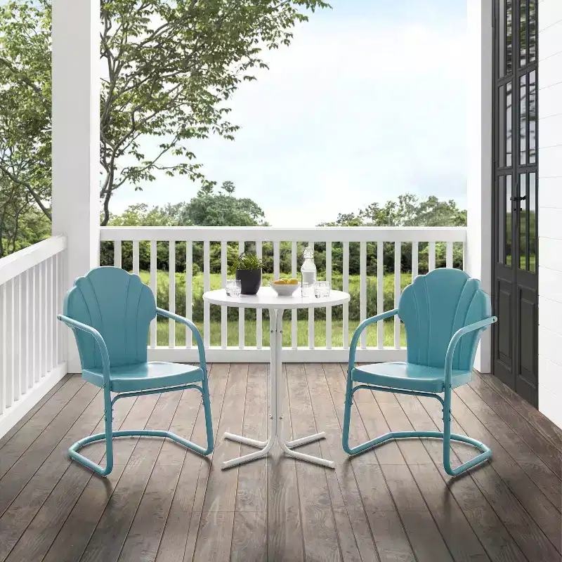 Crosley 3pc Tulip Retro Metal Bistro Set
