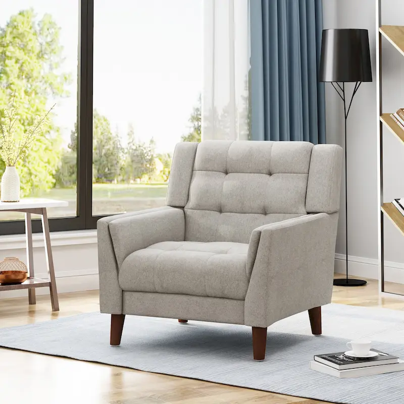 Candace Mid-century Modern Armchair by Christopher Knight Home - 32.28W x 31.50L x 32.68H