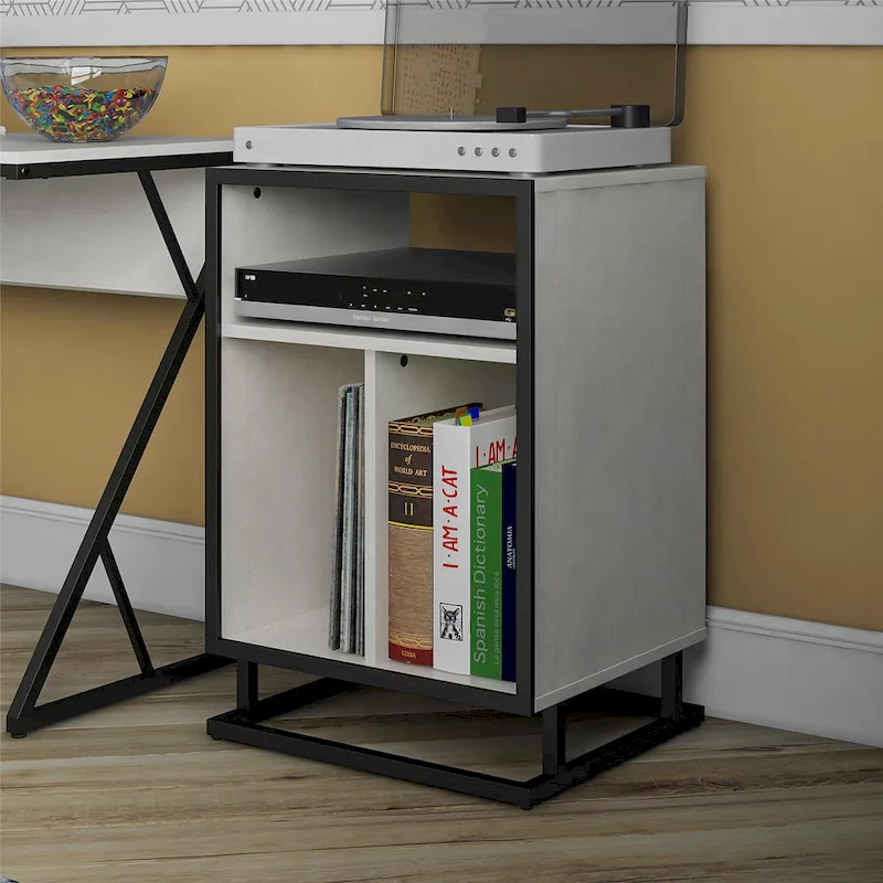 The Novogratz Regal Turntable Stand / End Table