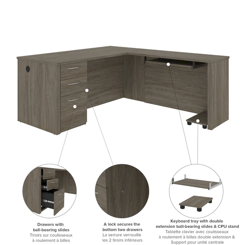 Bestar Embassy L-shape Desk