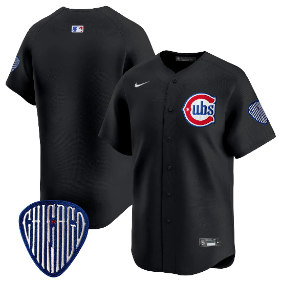 Chicago Cubs Alternate Vapor Premier Limited Black Blank Jersey