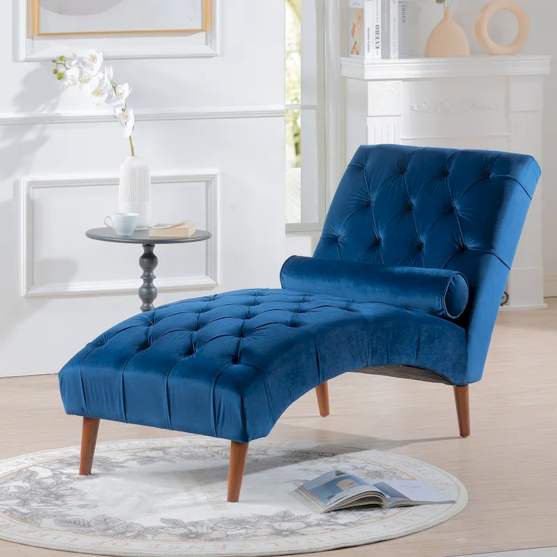 62W Upholstered Chaise Lounge