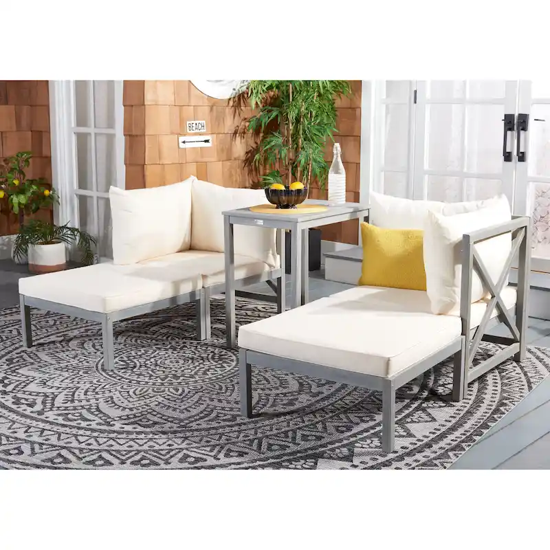 SAFAVIEH Outdoor Melinija 5-Piece Sectional Set - 27W x 27D x 27H