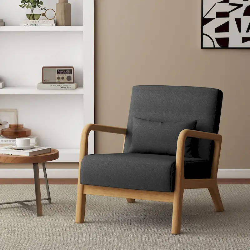 Upholstered Arm Chair with Cution Modern Side Accent Chairs - 25.8