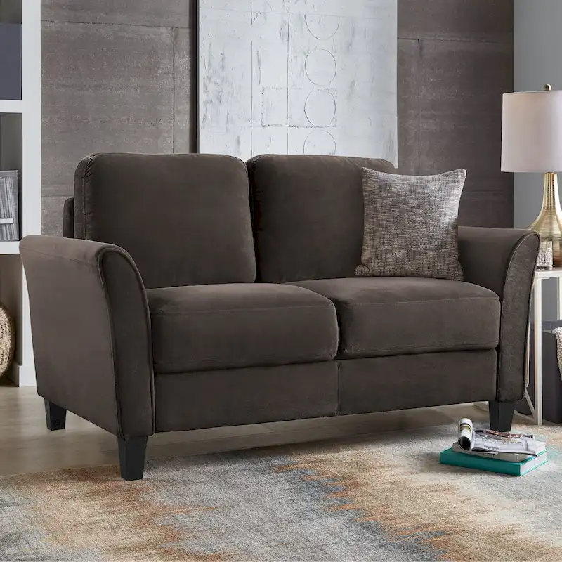 iLounge Waverly Microfiber Loveseat