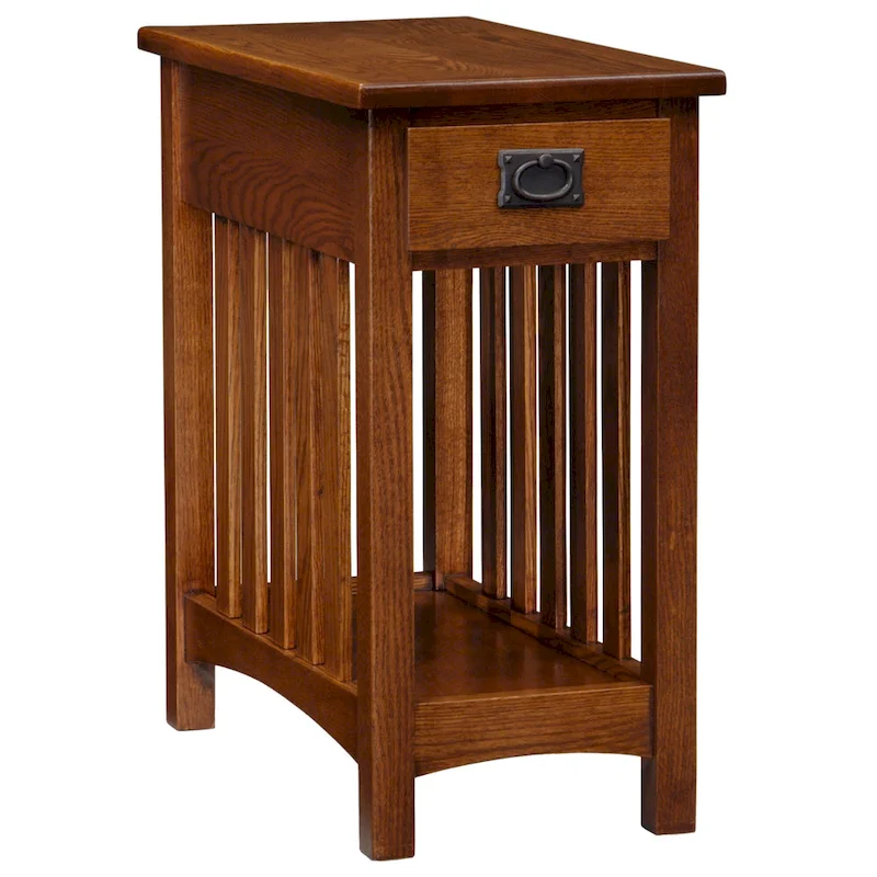 Impeccable Transitional 1 Drawer End Table