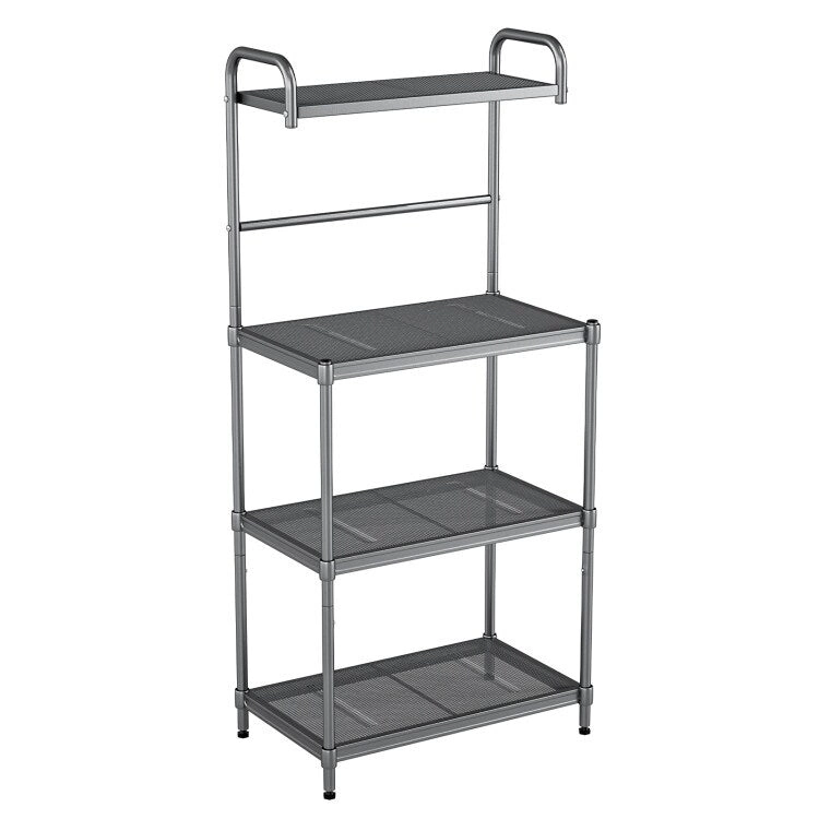 Versatile 4-Tier Kitchen Storage Rack - Stylish Bakers Rack Organizer - 23.5 x 13.5 x 53.5 (L x W x H)