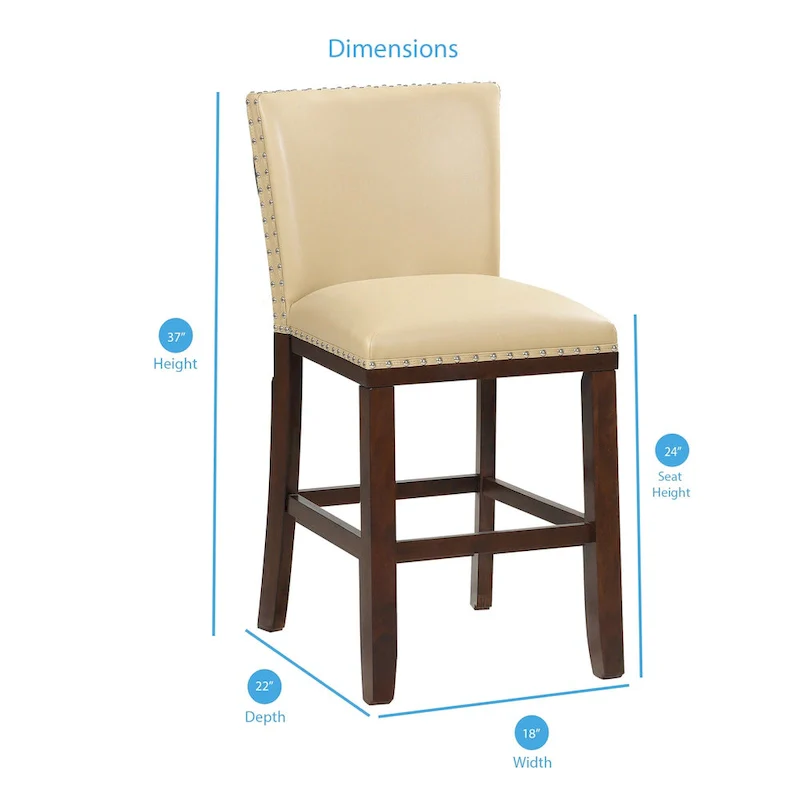 Toledo Upholstered Counter Stools (Set of 2) by