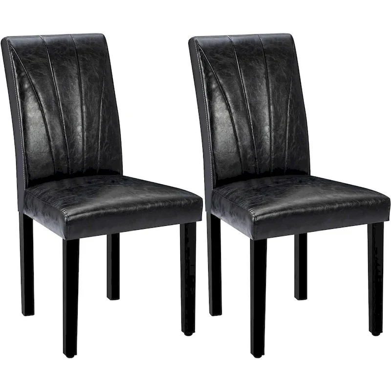 VECELO Upholstered Dining Chairs Set of 2 Parson Classic Upholstered Dining Chair,Modern 37 Parson Chairs