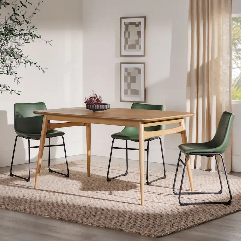 Middlebrook Designs Mid-Century Modern 59 Wood Dining Table