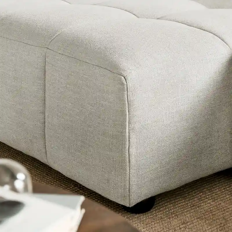 Liana Left-Facing Upholstered Fabric Modular Sofa with Chaise