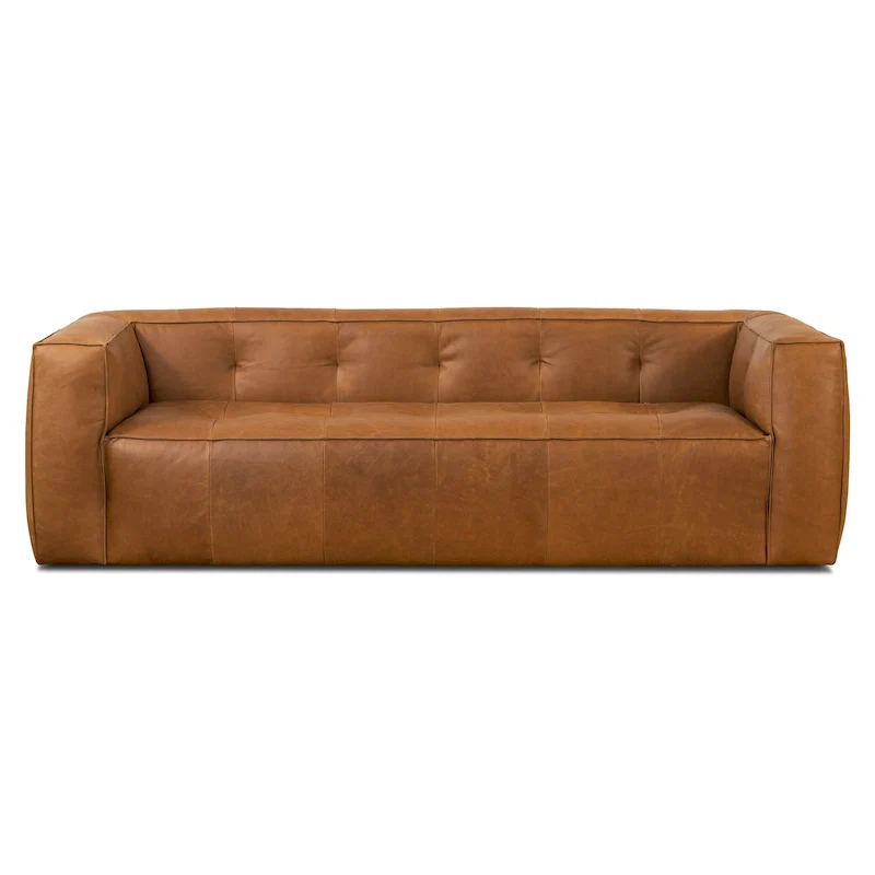 Poly & Bark Capa 92 Sofa - Full Grain Genuine Italian Leather