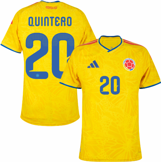 Colombia Authentic Home Quintero 20 Jersey 2026-2027
