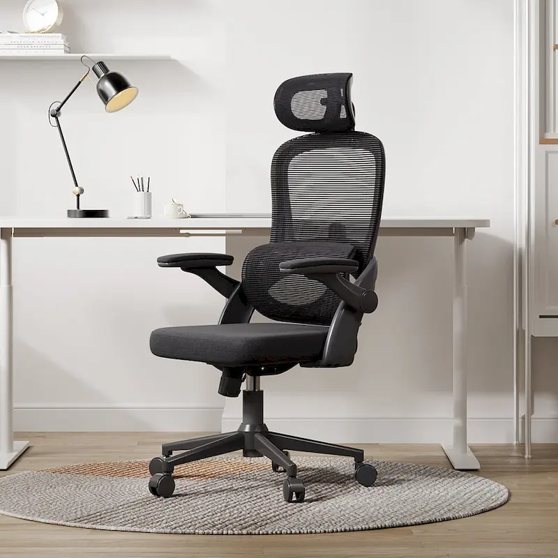 Ergonomic High Back Office Chair for Big and Tall People - Black