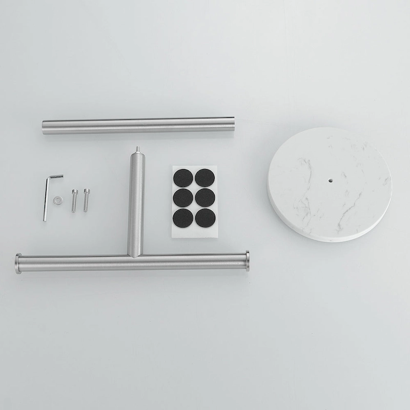 T-Shape Towel Rack With Natural Marble Base