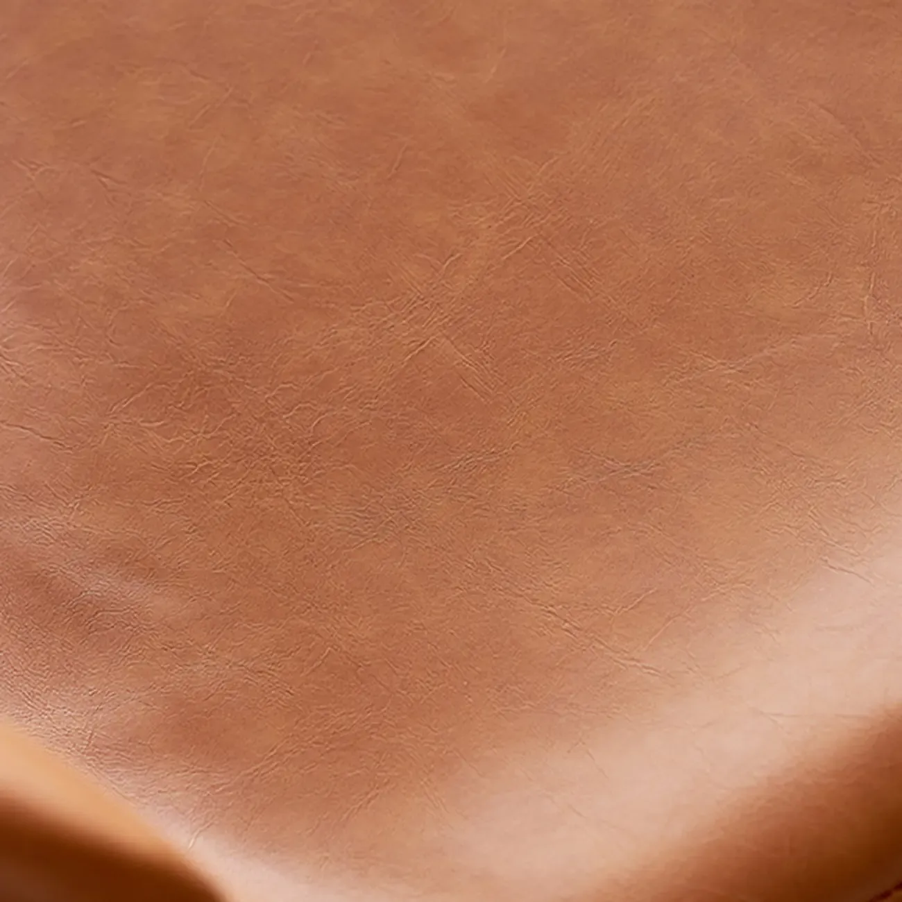 Mid-Century Modern Leather Bucket Bar Stools with Low Back