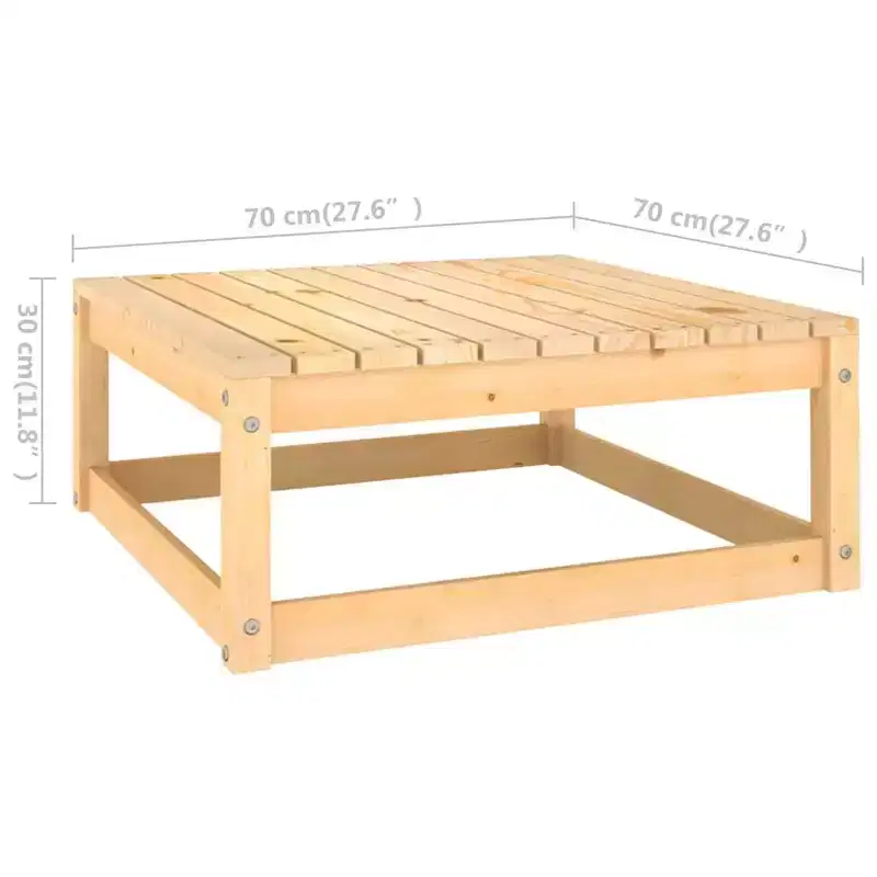 vidaXL Garden Lounge Set Solid pine wood, fabric (100% polyester)