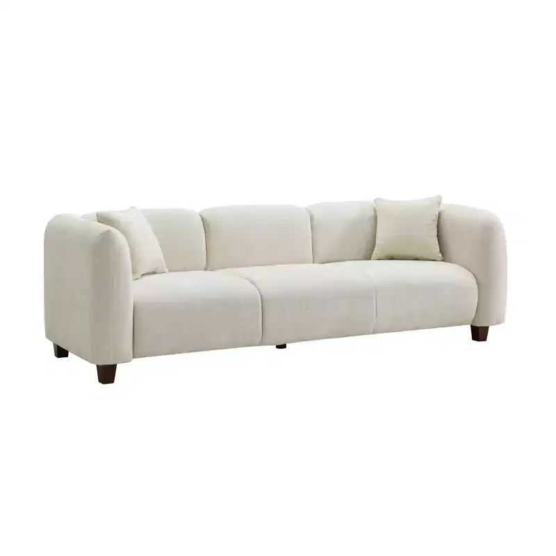 Christopher Knight Home Aldridge 87 Modern Apartment Sofa  Compact Shallow-Depth 3-Seater