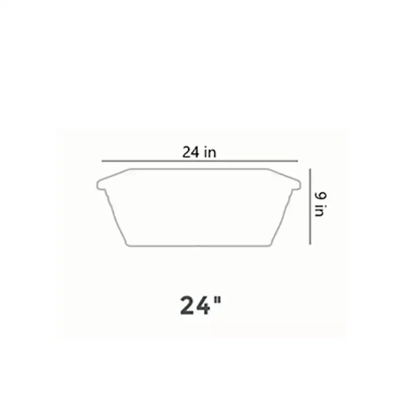 The HC Companies 24 Inch Wide Heavy Duty Plastic Deck Rail Mounted Garden Flower Planter Boxes with Removable Drainage Plugs, 4 Pack, Chocolate