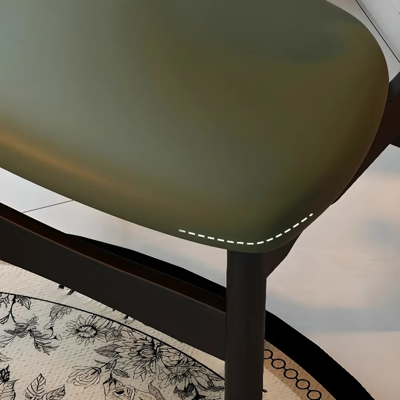 Soft Retro Upholstered Faux Leather Dining Chair