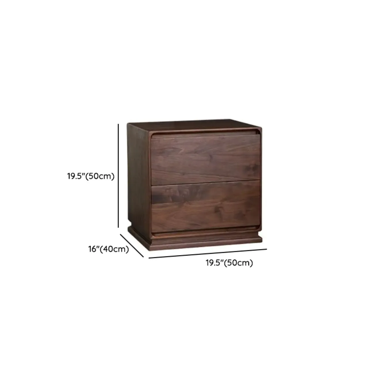 Compact Modern Wood Drawer Nightstand