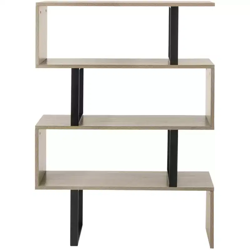 Louise Etagere - FOX4283 - Light Brown/Black - Safavieh Couture