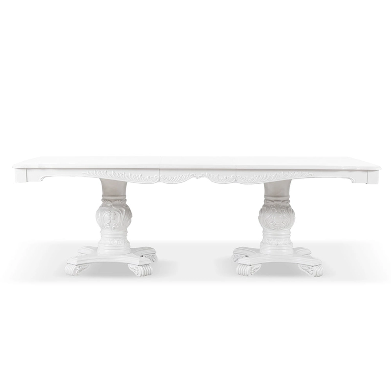 Furniture of America Eugene Traditional Solid Wood 7-Piece Expandable Dining Table Set