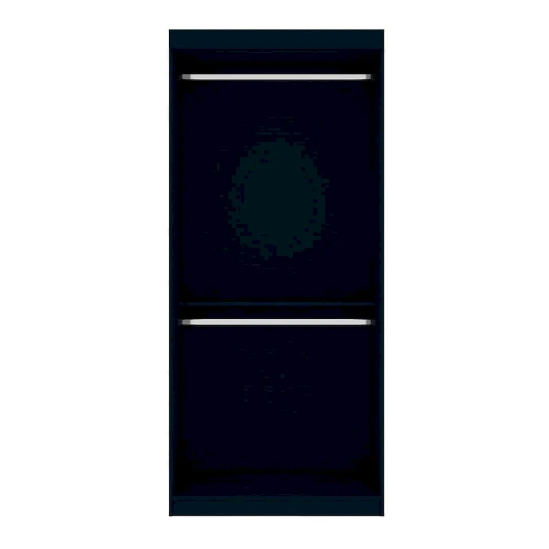 Manhattan Comfort Mulberry 35.9 Open Double Hanging Modern Wardrobe Closet with 2 Hanging Rods