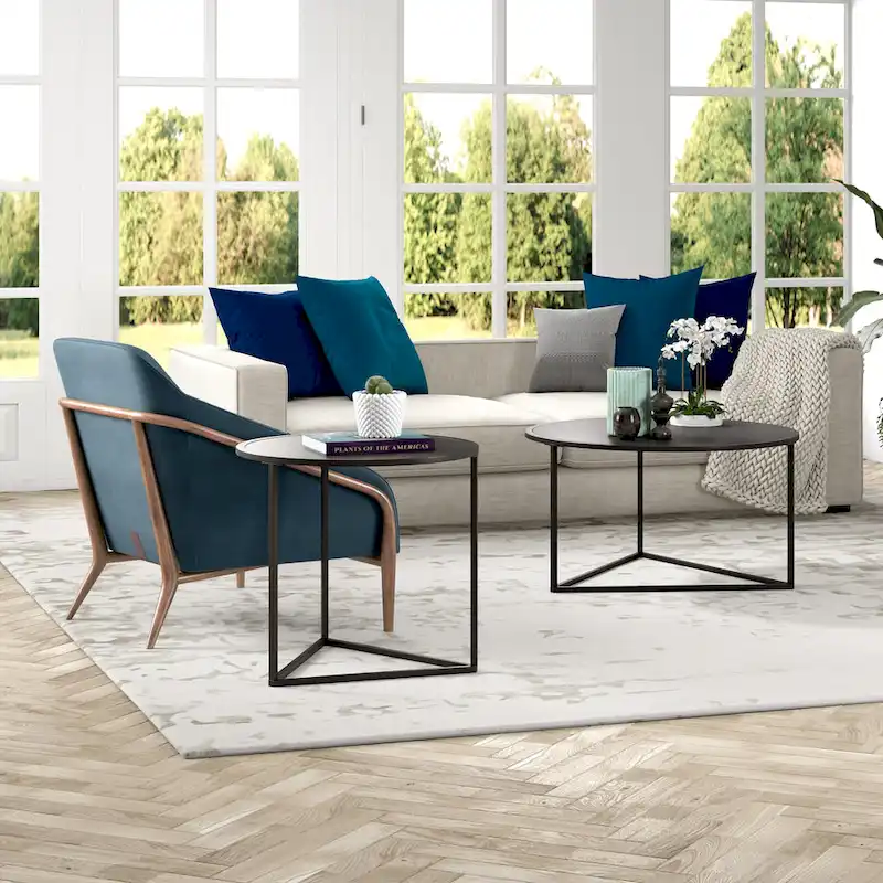 Jenson 24 Wide Round Side Table - 24 Wide