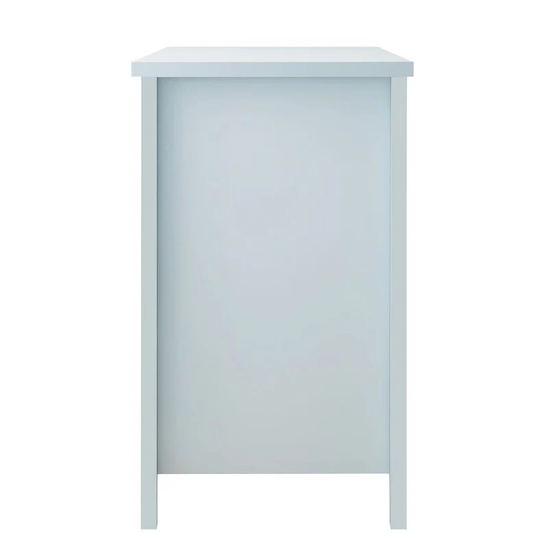 Modern Drawer Dresser with Solid Wood Frame and Retro Shell Handle