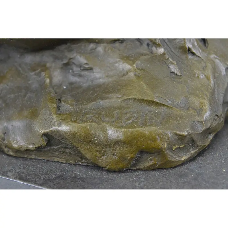 Native American Man Indian Style Drummer Tom Tom Bronze Statue Sculpture