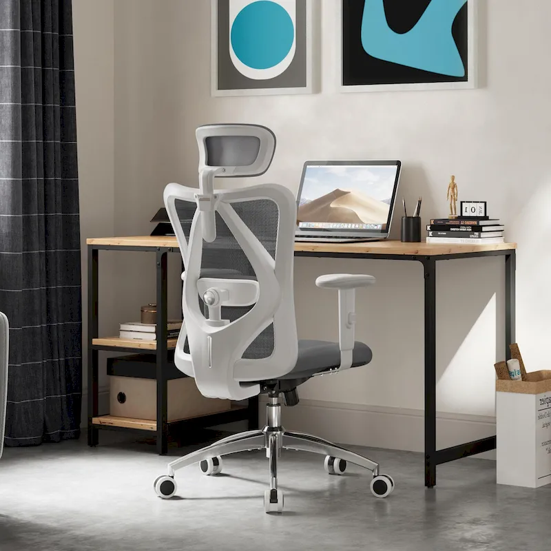 Ergonomic Office Chair with Adjustable Lumbar Support, High Back chair for big and tall, Black - 68*70*130