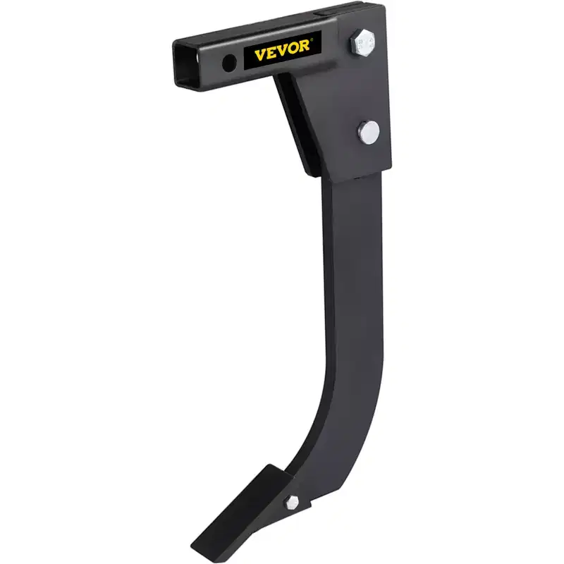 VEVOR Hitch Mounted Ripper, 18 Shank Length Box Scraper Shank, 4 Hole Site Box Blade for Tractor, 2 Locating Pins Ripper Shank, Black