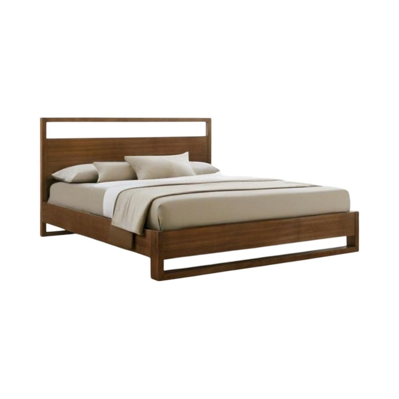 HomeRoots Brown Wood Queen Bed Frame
