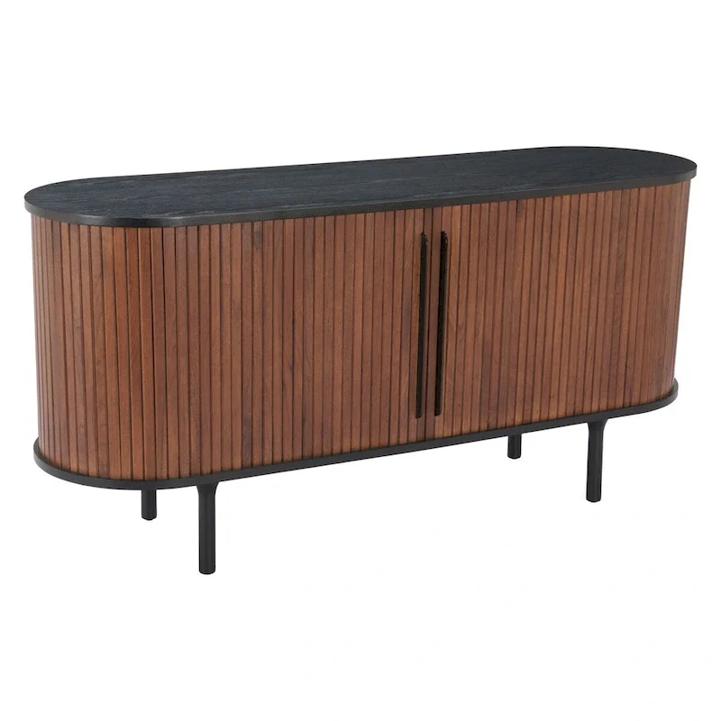 Sideboard Black & Walnut