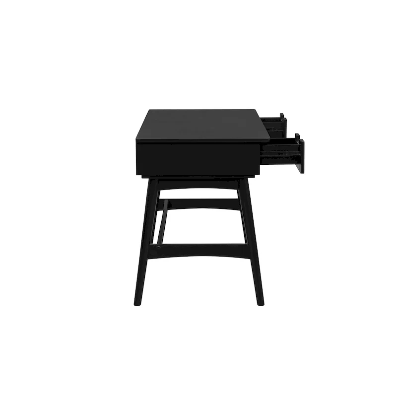 Lamine Rattan Mid-Century Desk